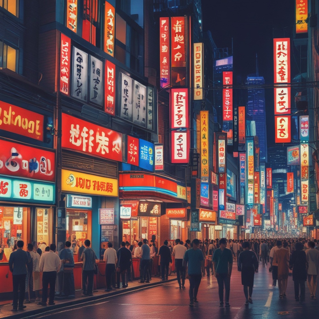 Exciting Tokyo nightlife scenes